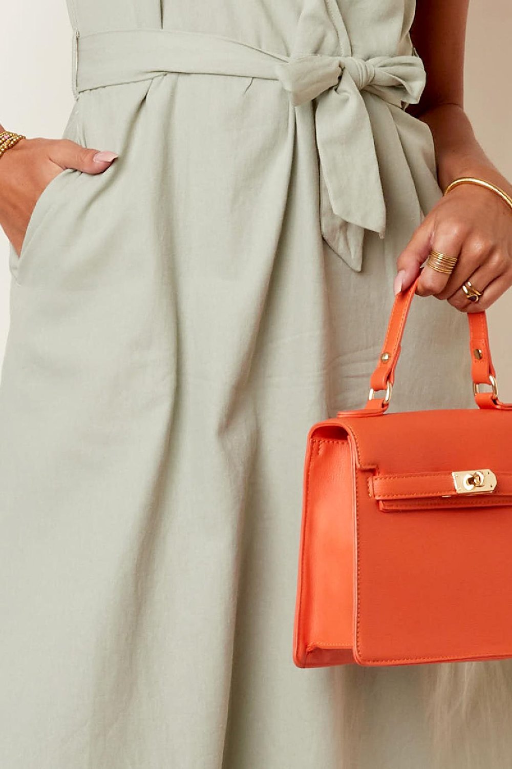 Tragetasche oben Rosa Polyurethan Bild5