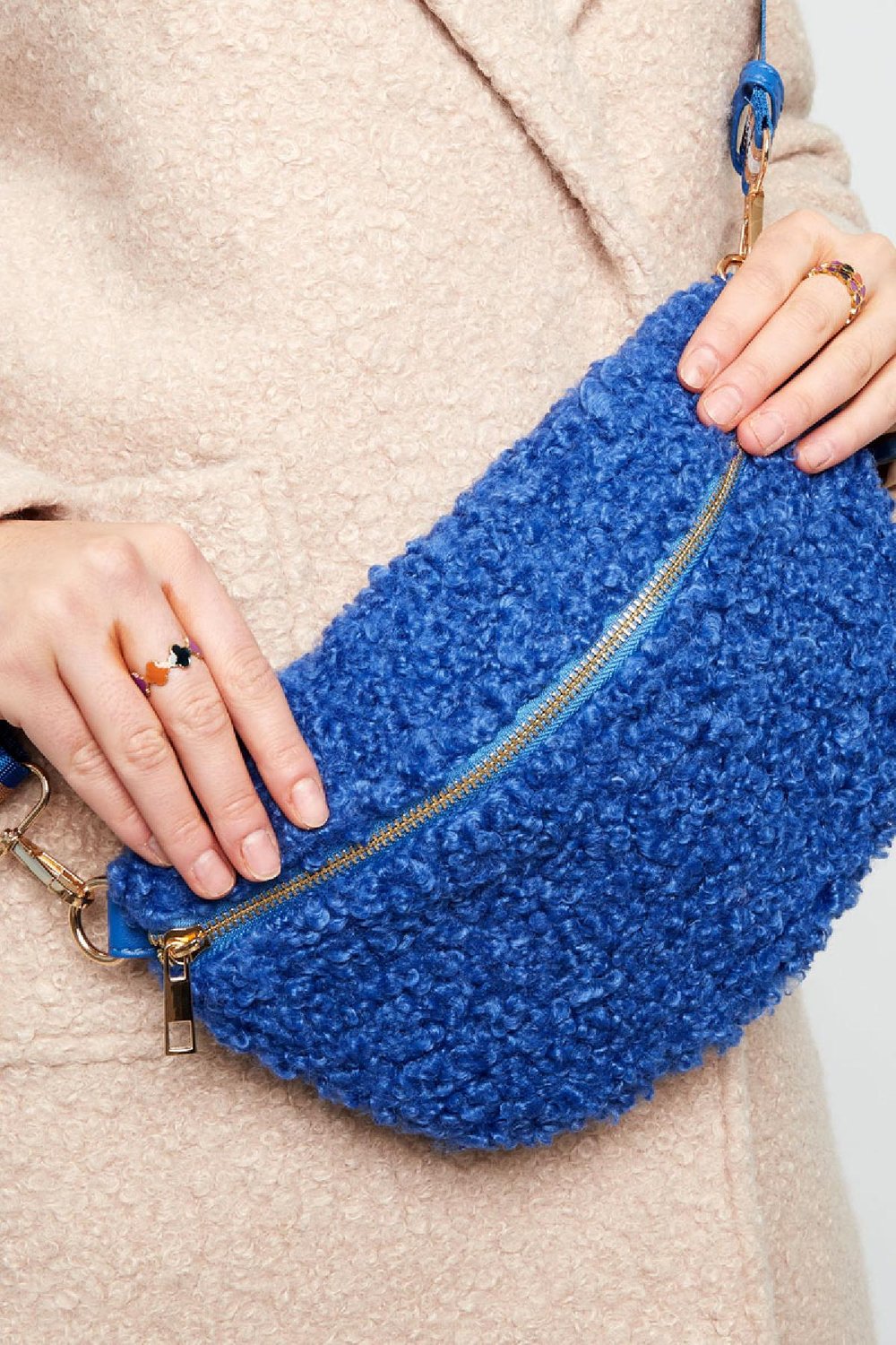 Teddy heuptas Off-white Polyester Afbeelding3