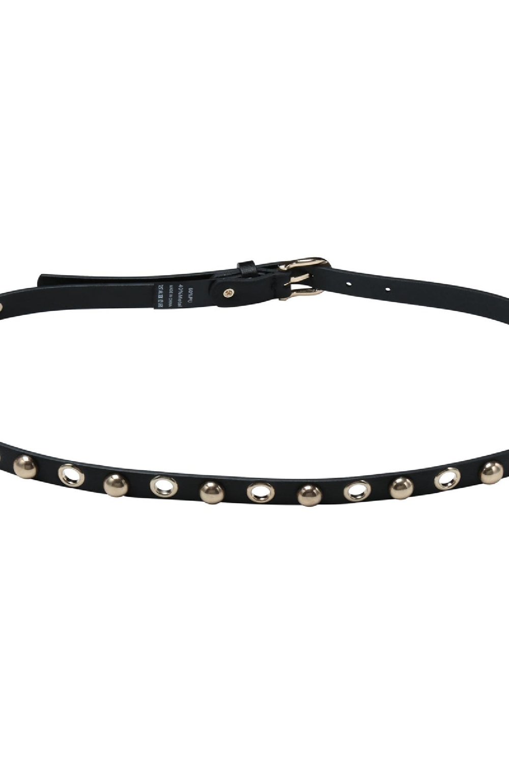 Belt Eyelet Stud Black PU Picture2