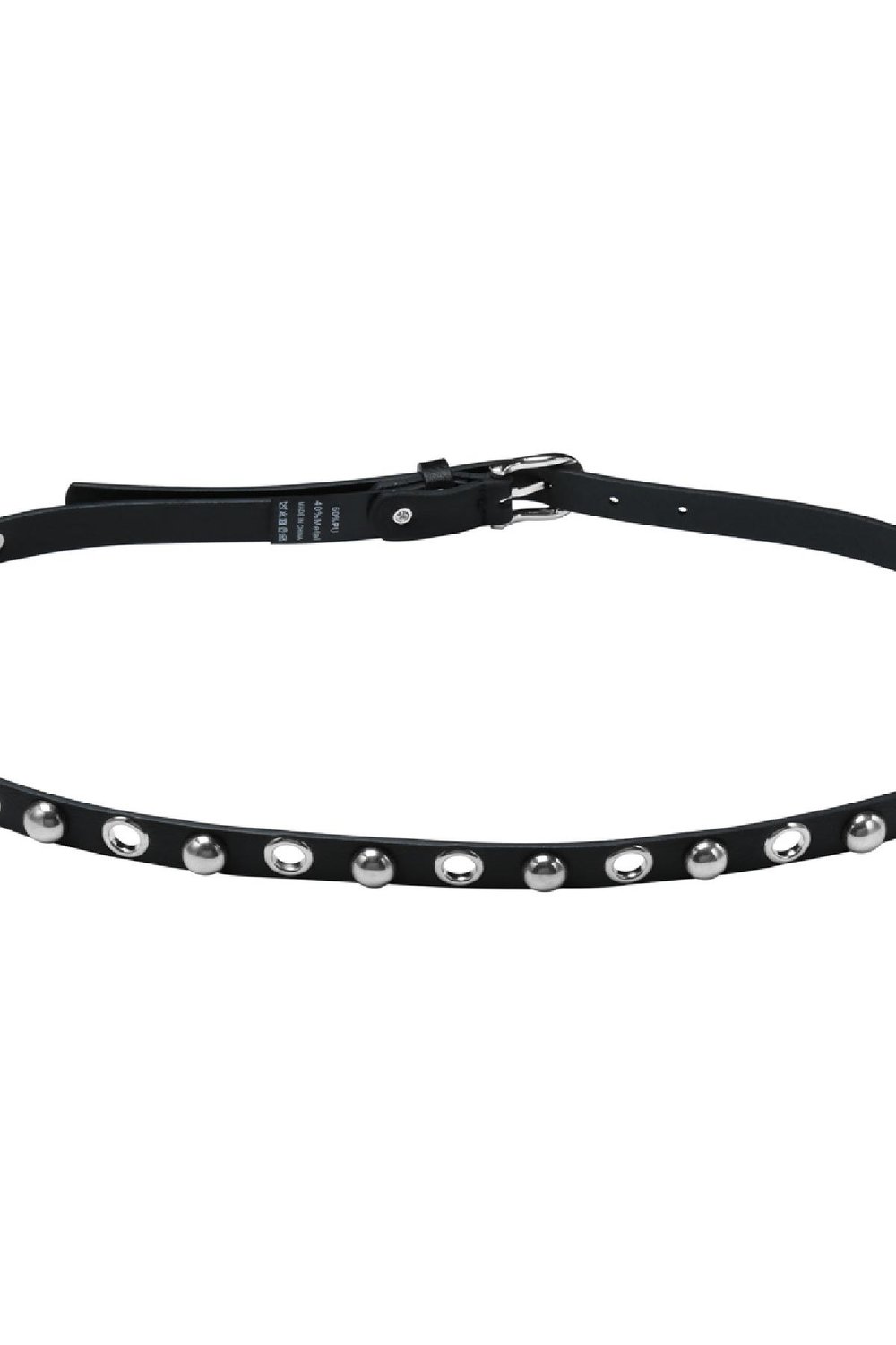 Belt Eyelet Stud Black PU Picture4