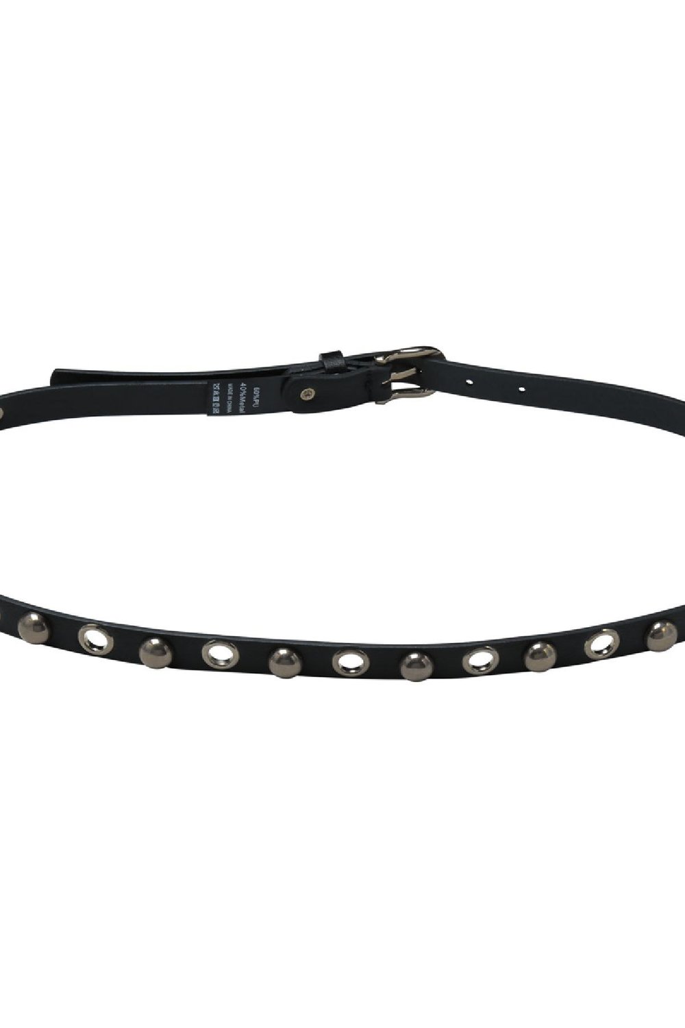 Belt Eyelet Stud Black PU Picture5
