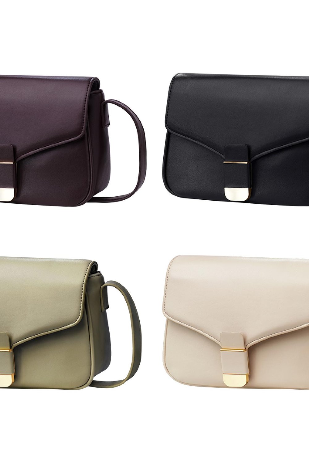 Verschluss der Schultertasche Schwarz Polyurethan Bild3