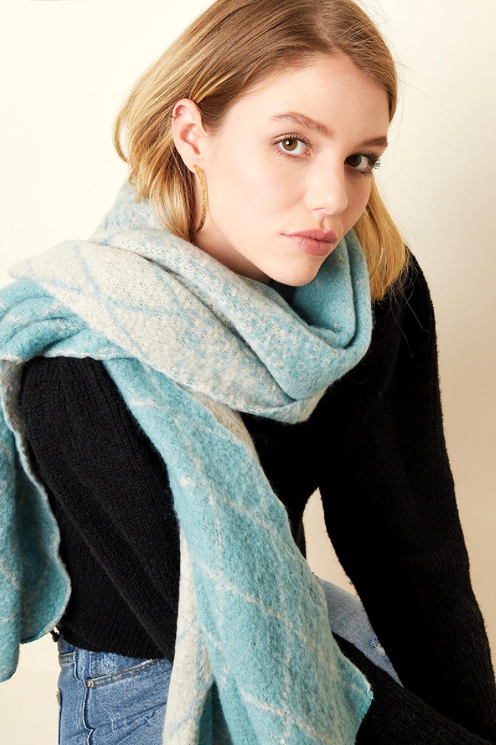 Winterschal Camel Polyester Bild2