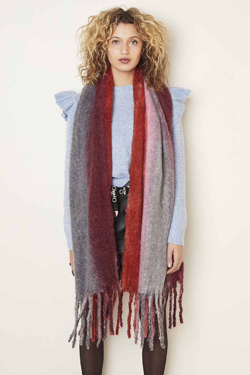 Sjaal Balage Rood Polyester Afbeelding5