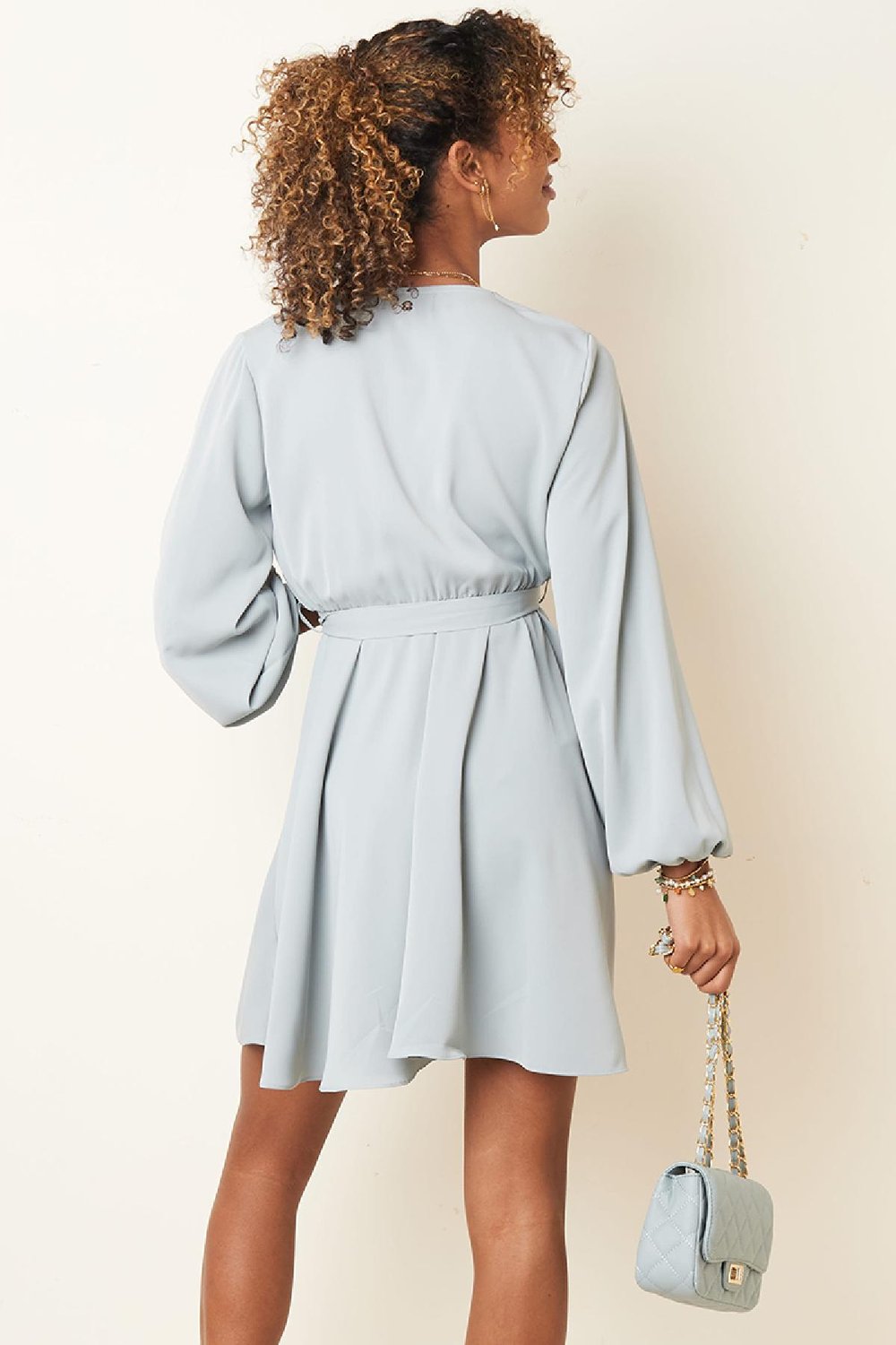 Chiffon dress Black S Picture6