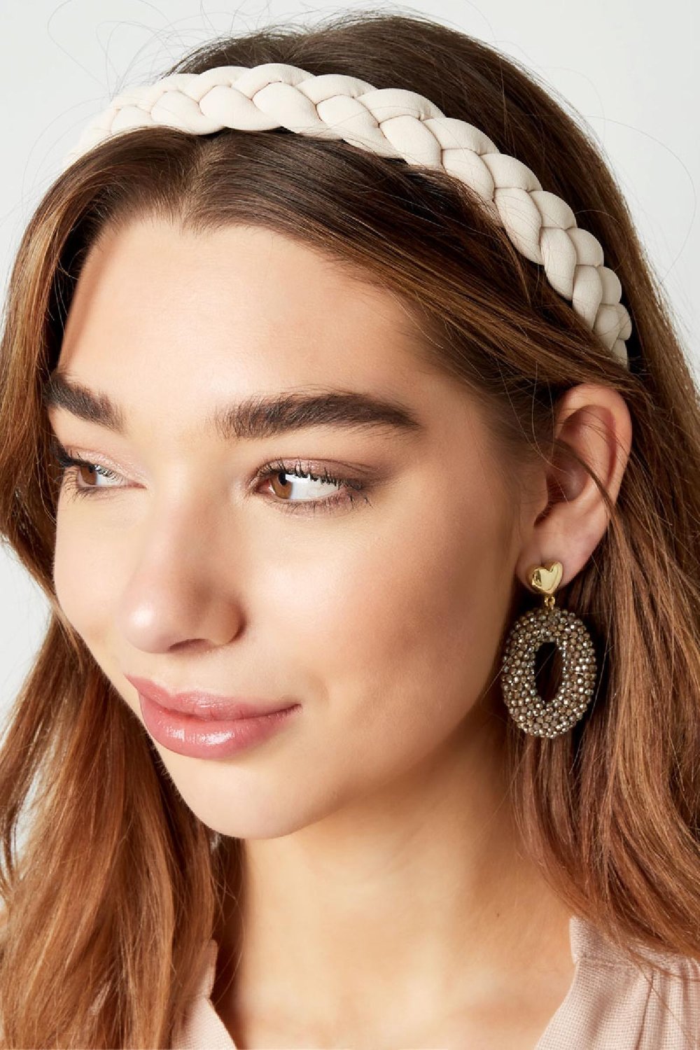 Hairband braided Green Polyester Picture2