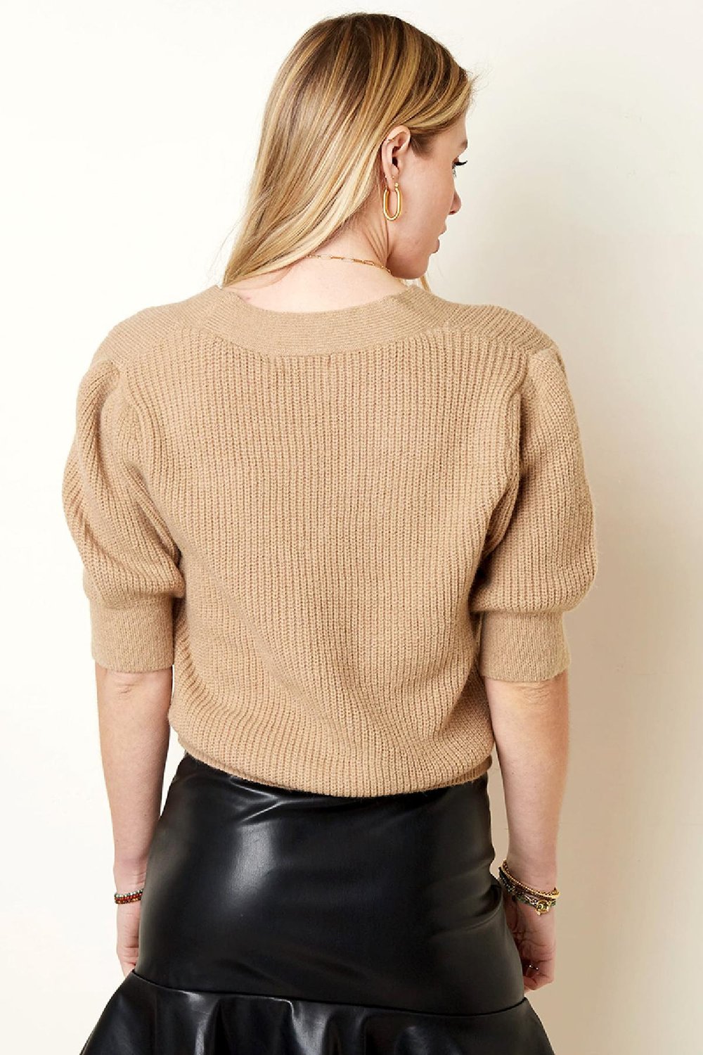 Cardigan Rose Marron One size Image4