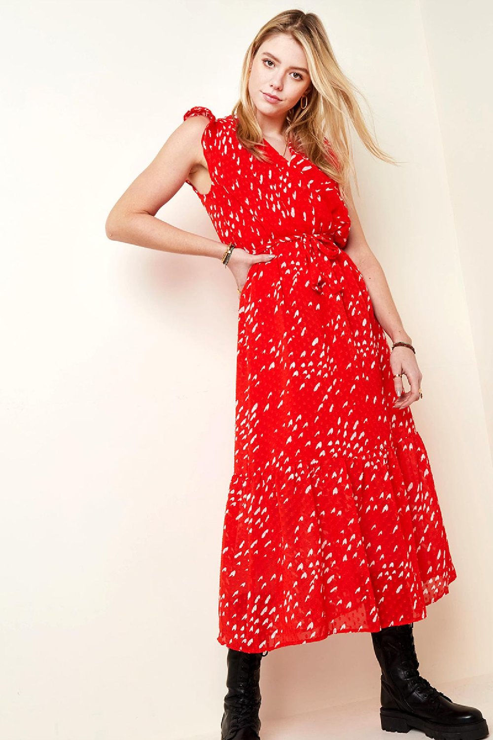 Kleid Flowy Spring Beige S h5Bild2