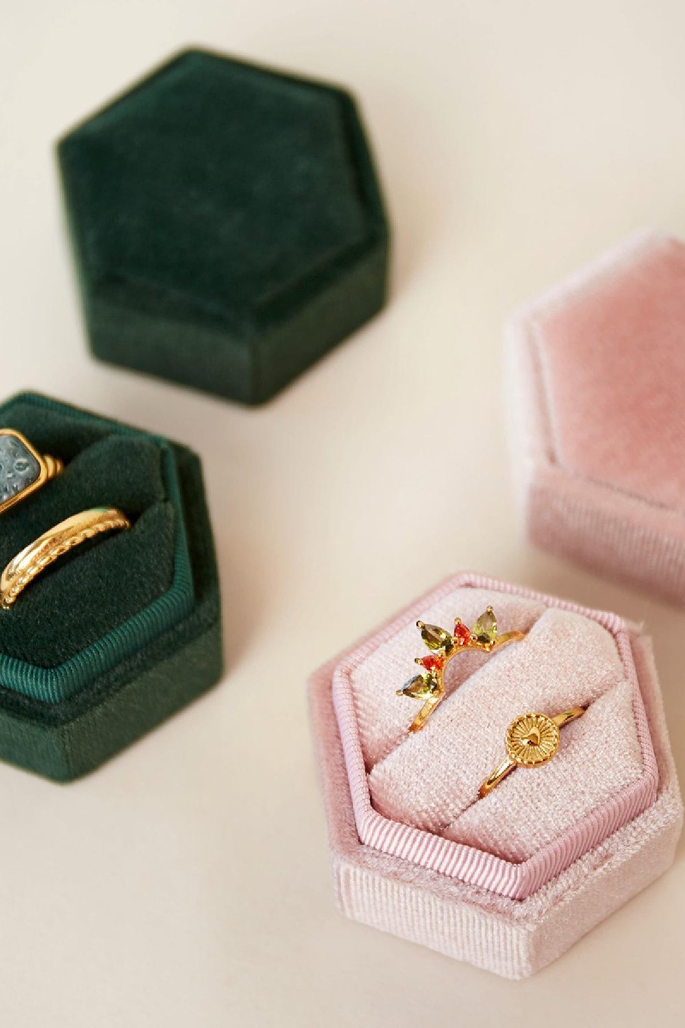 Velvet ring box Pink Flannel h5Picture3