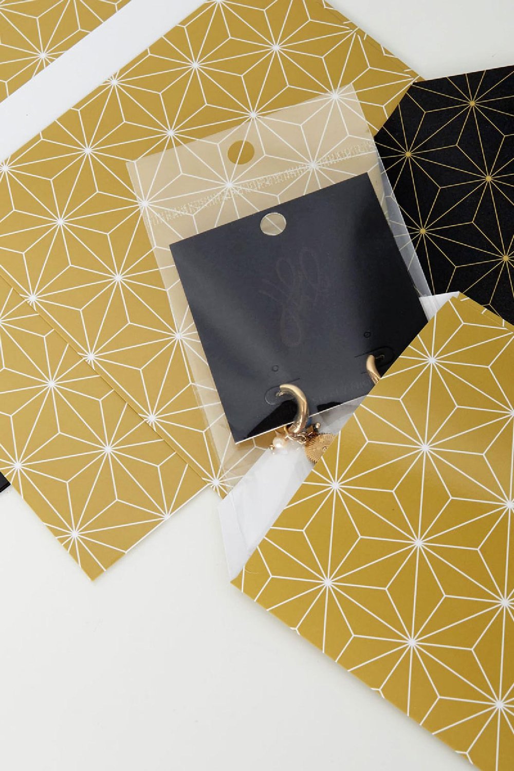 Papiertüte mit festlichem Aufdruck 13x10 cm Beige h5Bild2