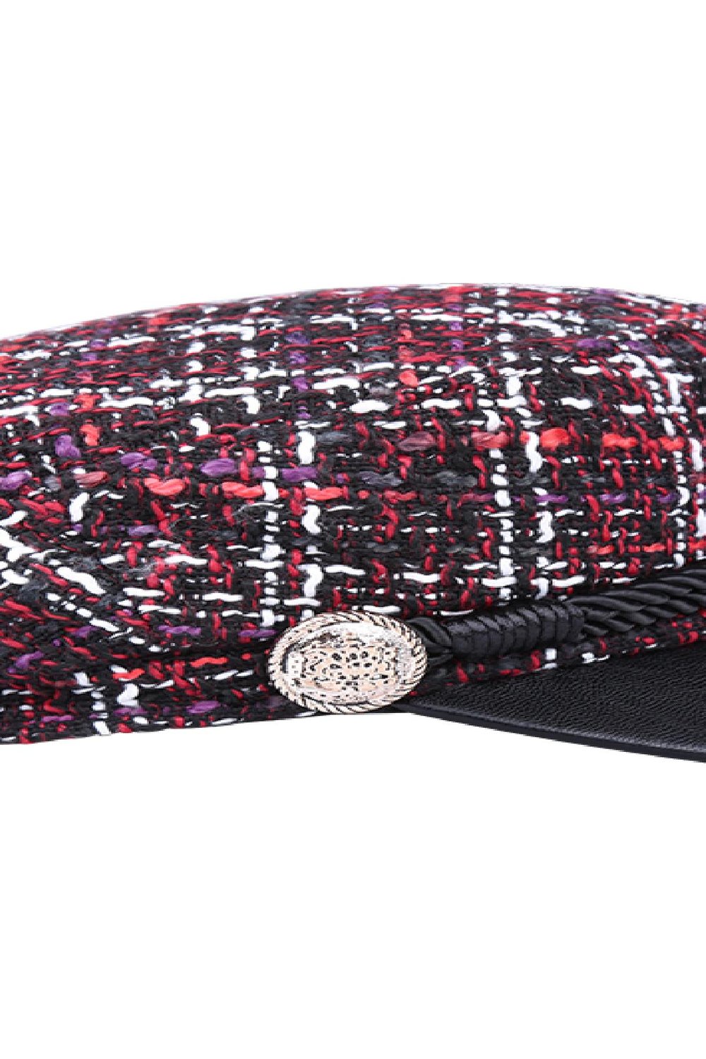 Hat French Bouclé Rouge Polyester Image2