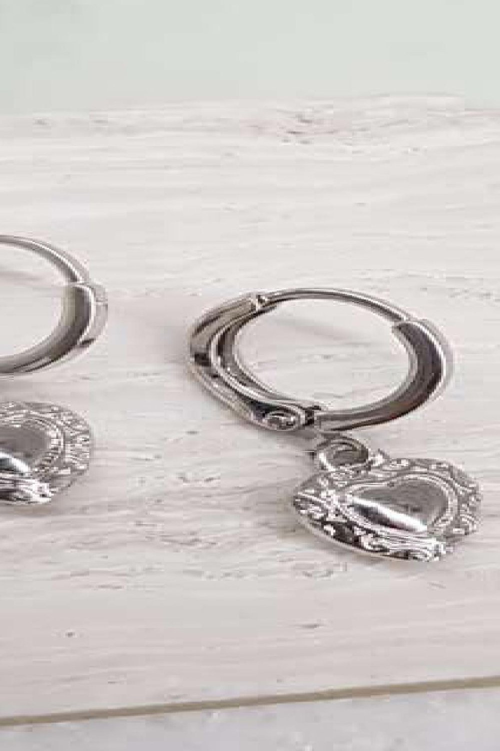 Earrings Romantic Love Silver Color Copper h5Picture2