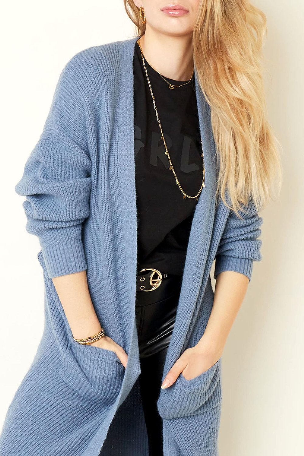 Extra long cardigan Off-white S/M h5Picture6