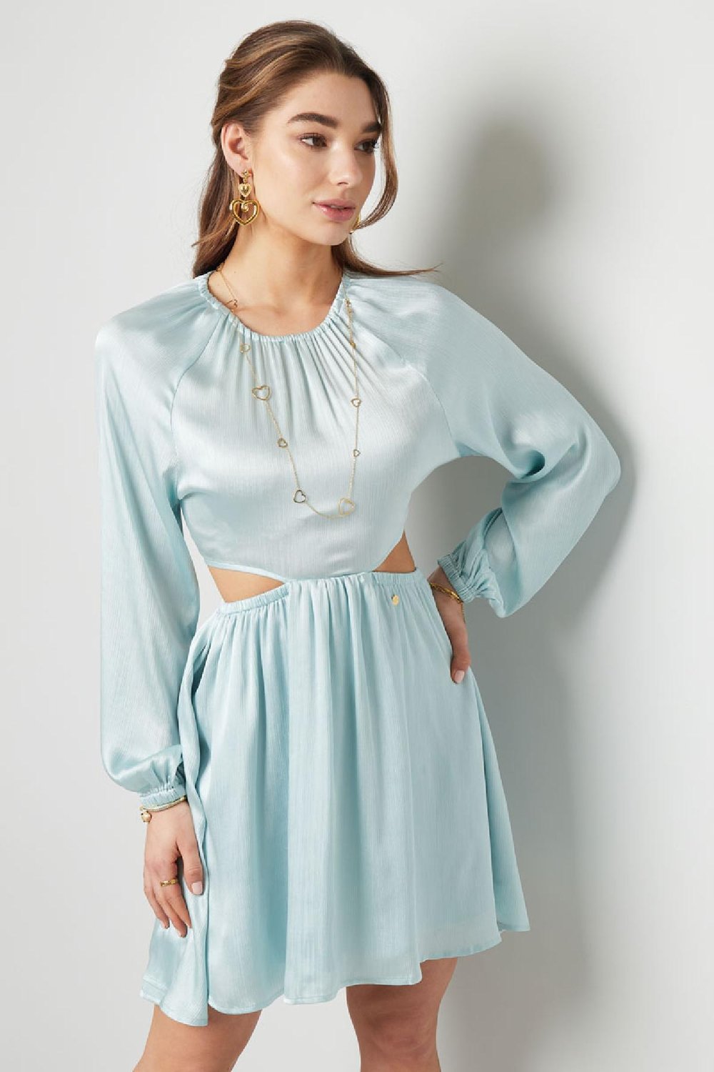 Kleid mit offenem Rücken Rosa M Bild4