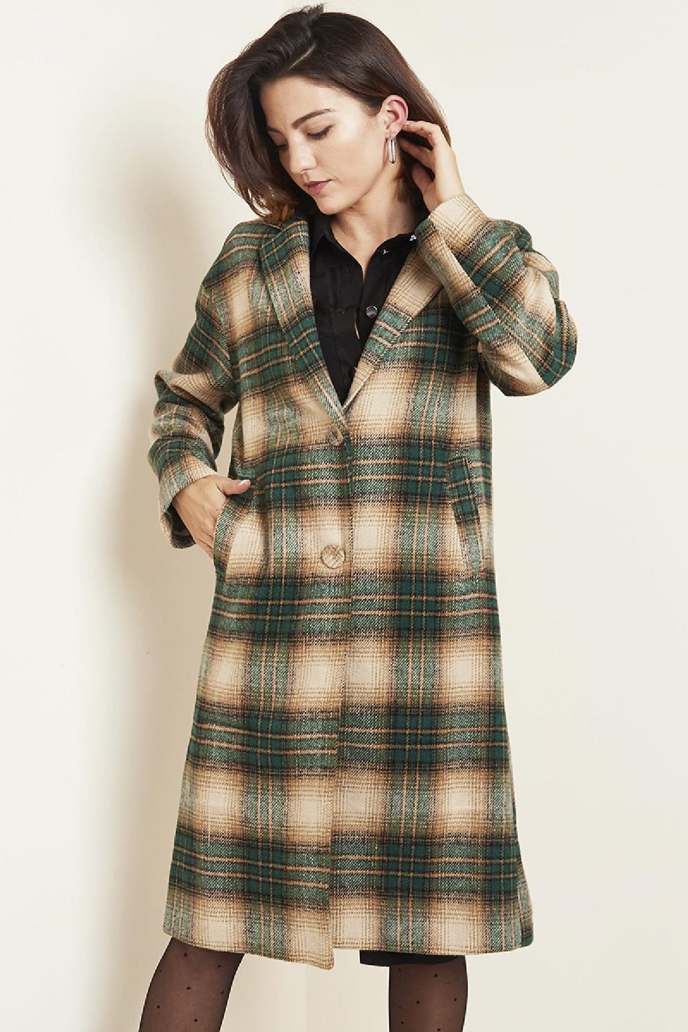 Chaqueta Checkered Gris S Imagen3