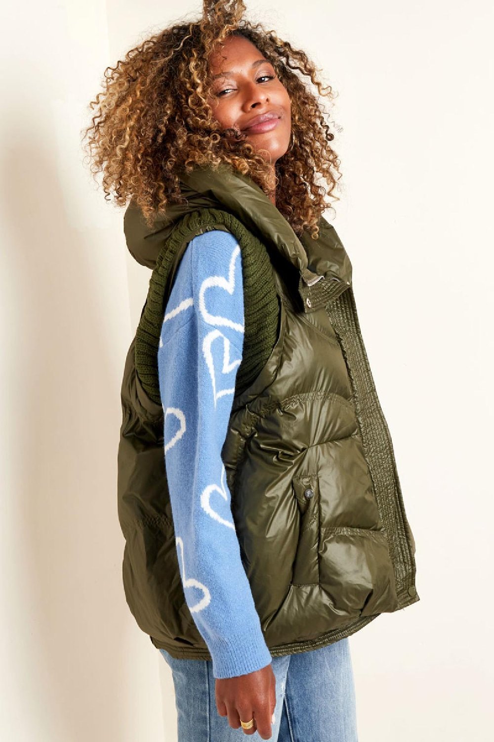 Body warmer autumn Olive M Picture4