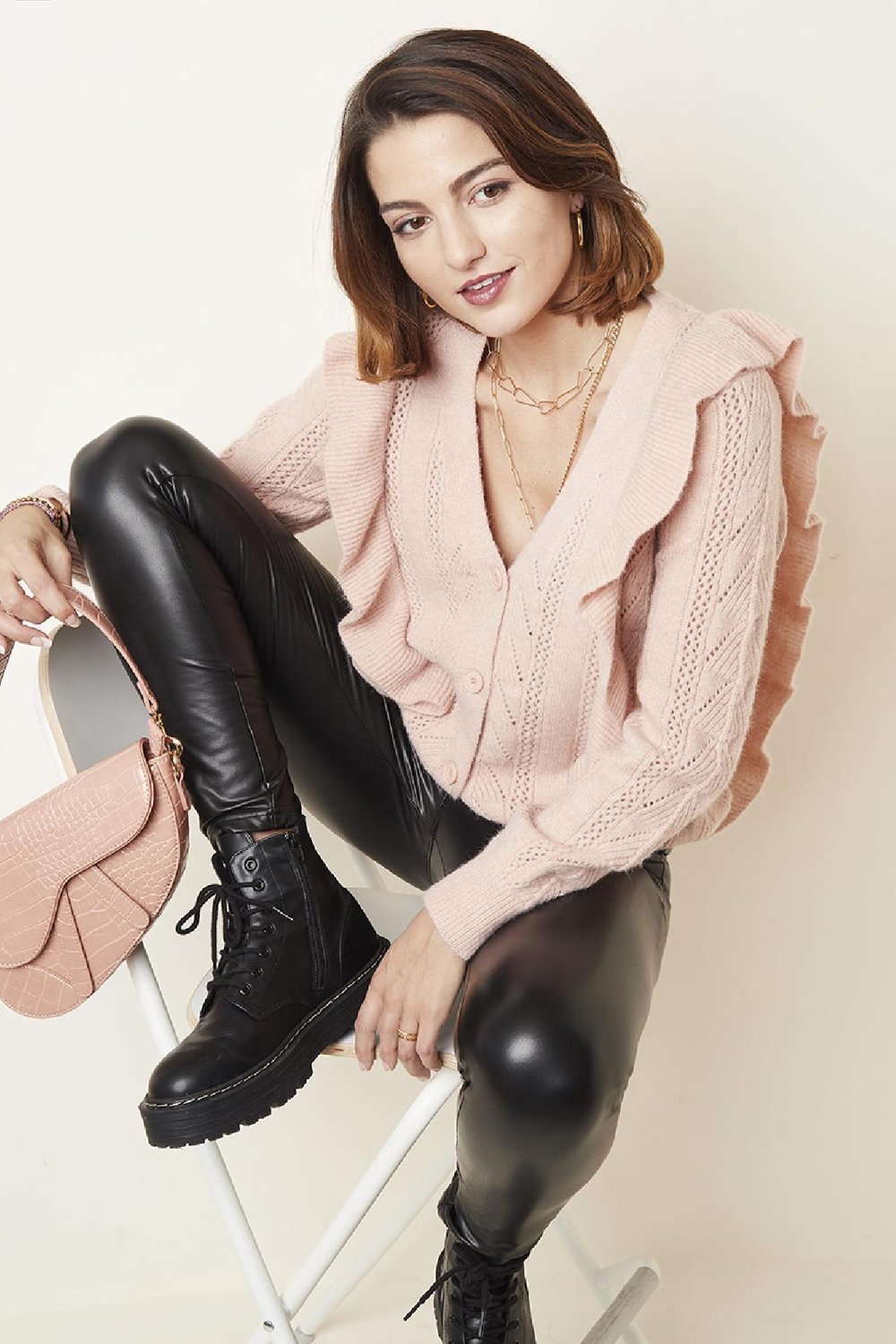 Strickjacke Sweet Schwarz One size Bild2