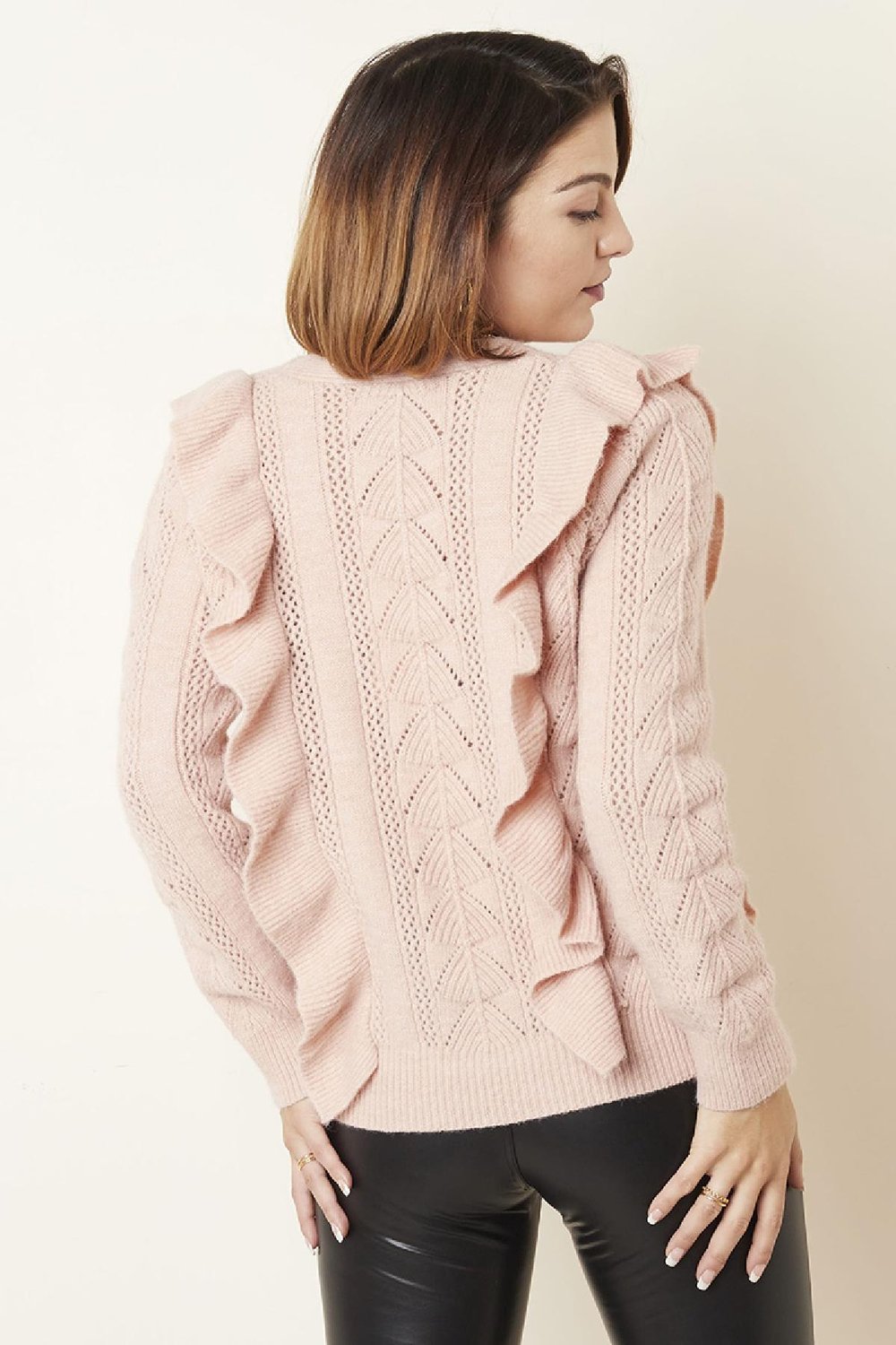 Strickjacke Sweet Schwarz One size Bild4