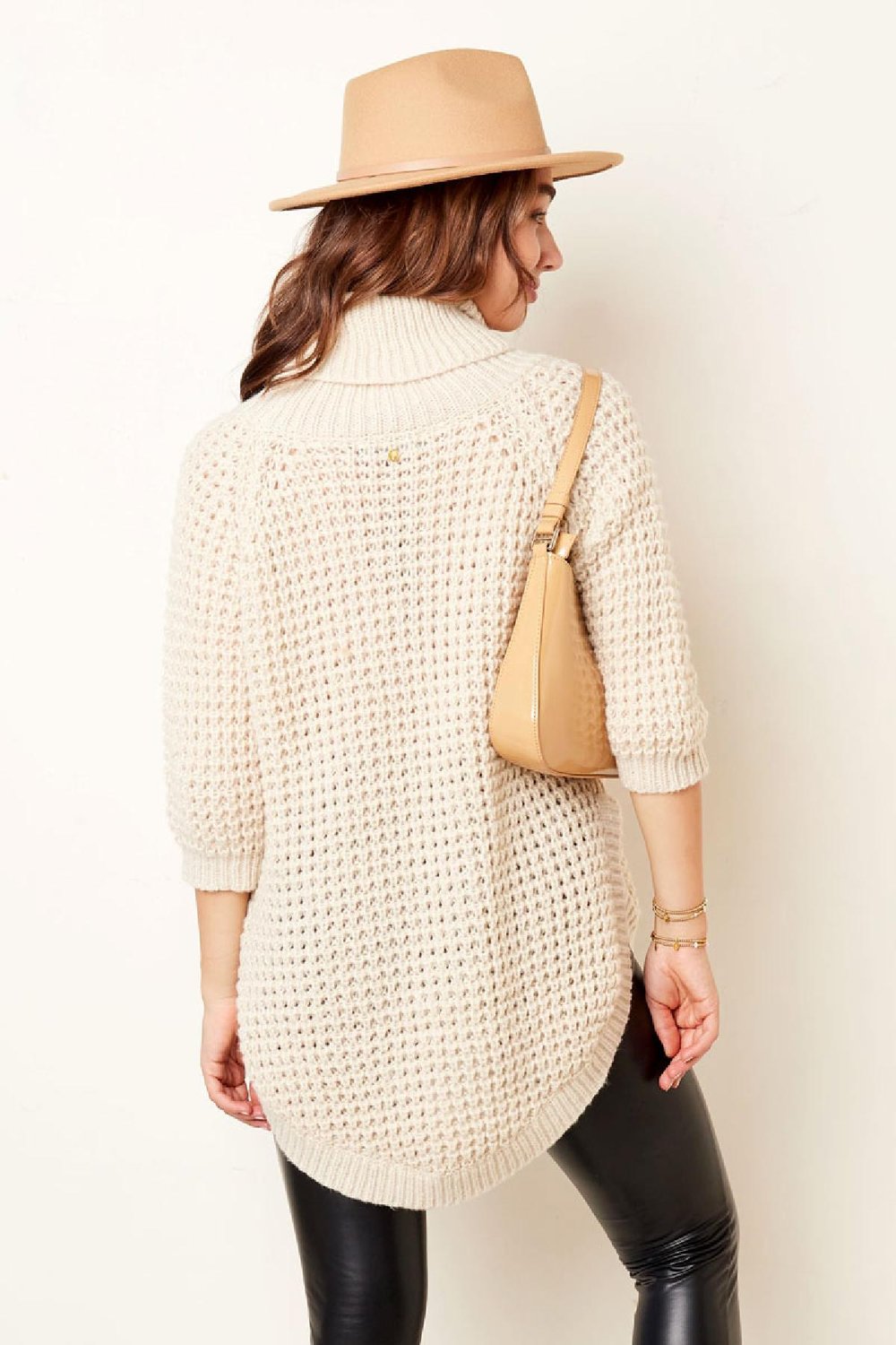 Jersey largo cuello vuelto punto grueso Arena S/M Imagen8