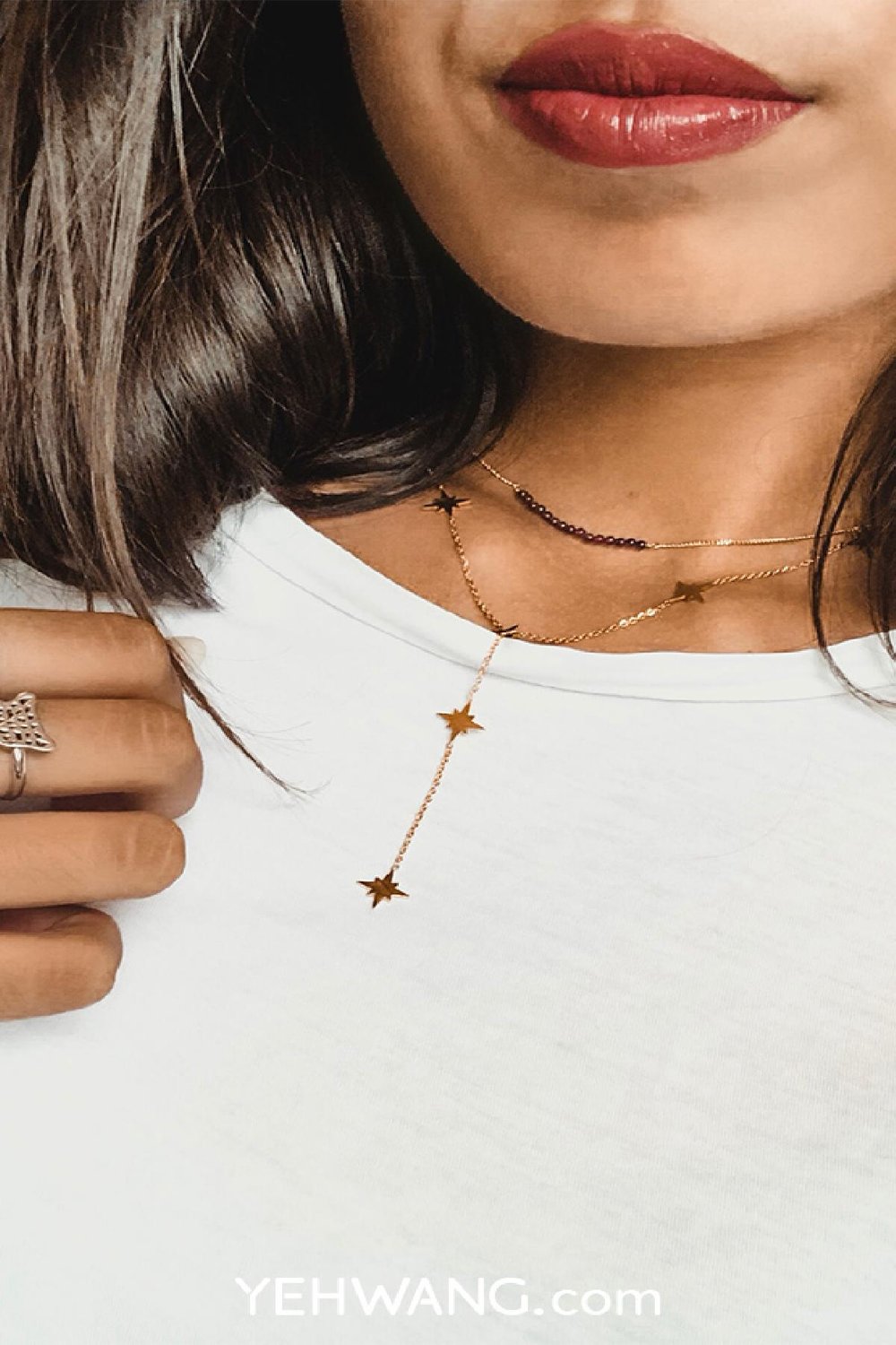 Collier Starry  Argenté Acier inoxydable Standard Image3