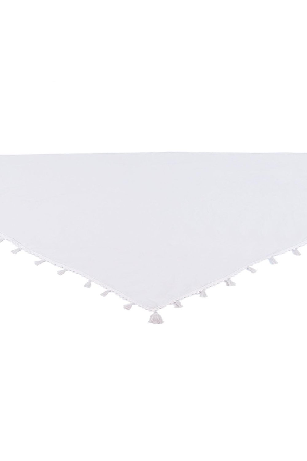 Scarf Soft Tassels Off-white Polyester Picture2