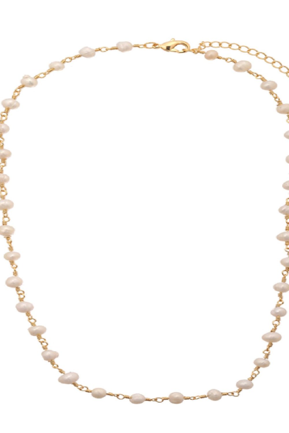 Kette Chain of Pearls Goldfarbe Vergoldet Bild5