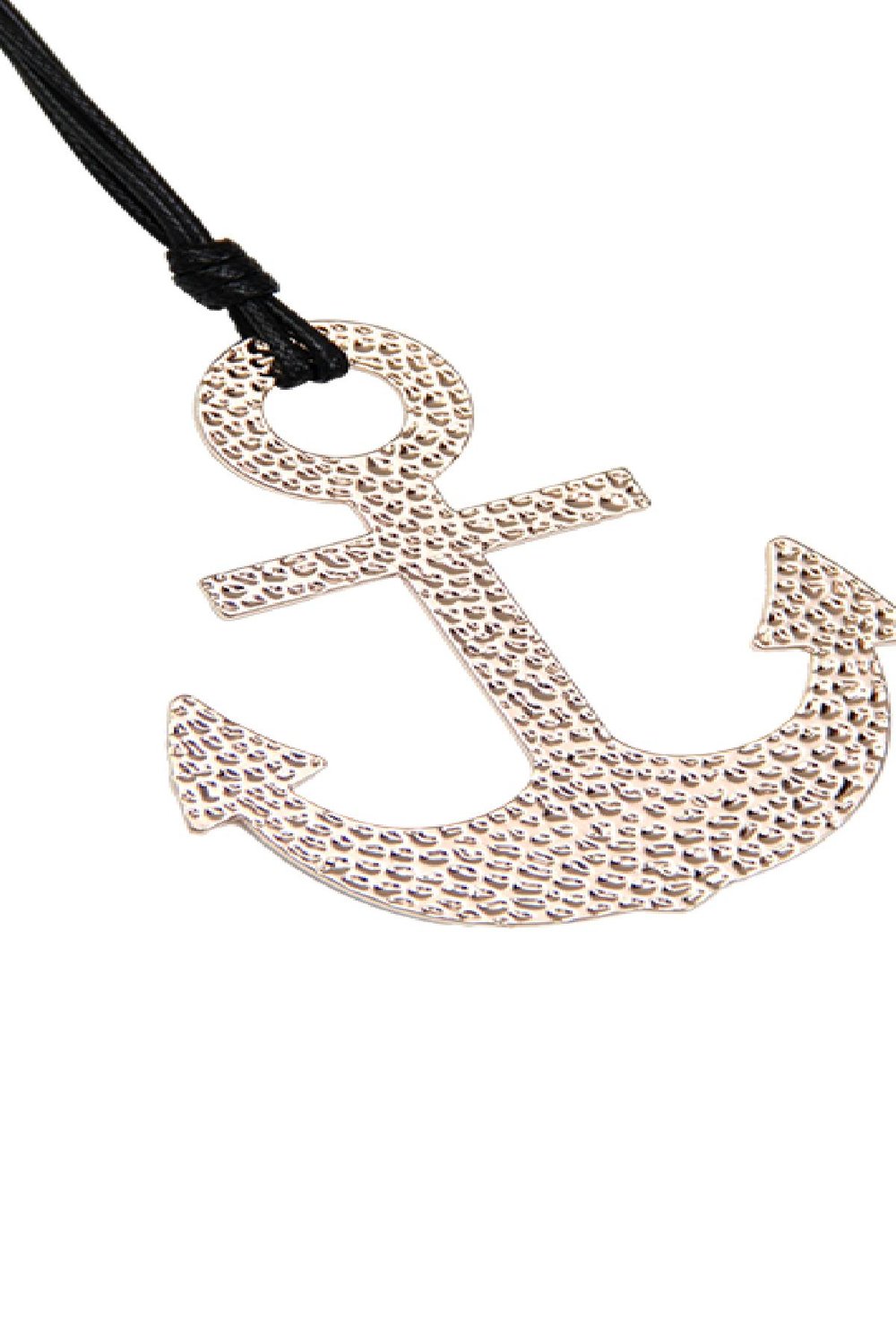 Necklace Big Anchor Negro Aleación L Imagen2