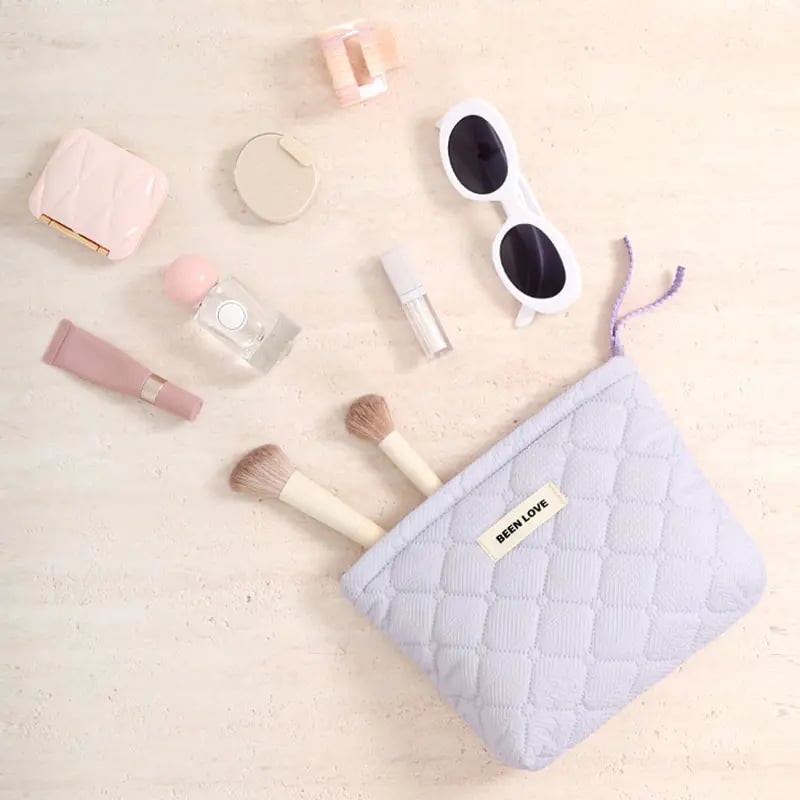 1 Piece Classic Travel Portable Large Capacity Pouch With Random Printing Design Women's Cosmetic Bags