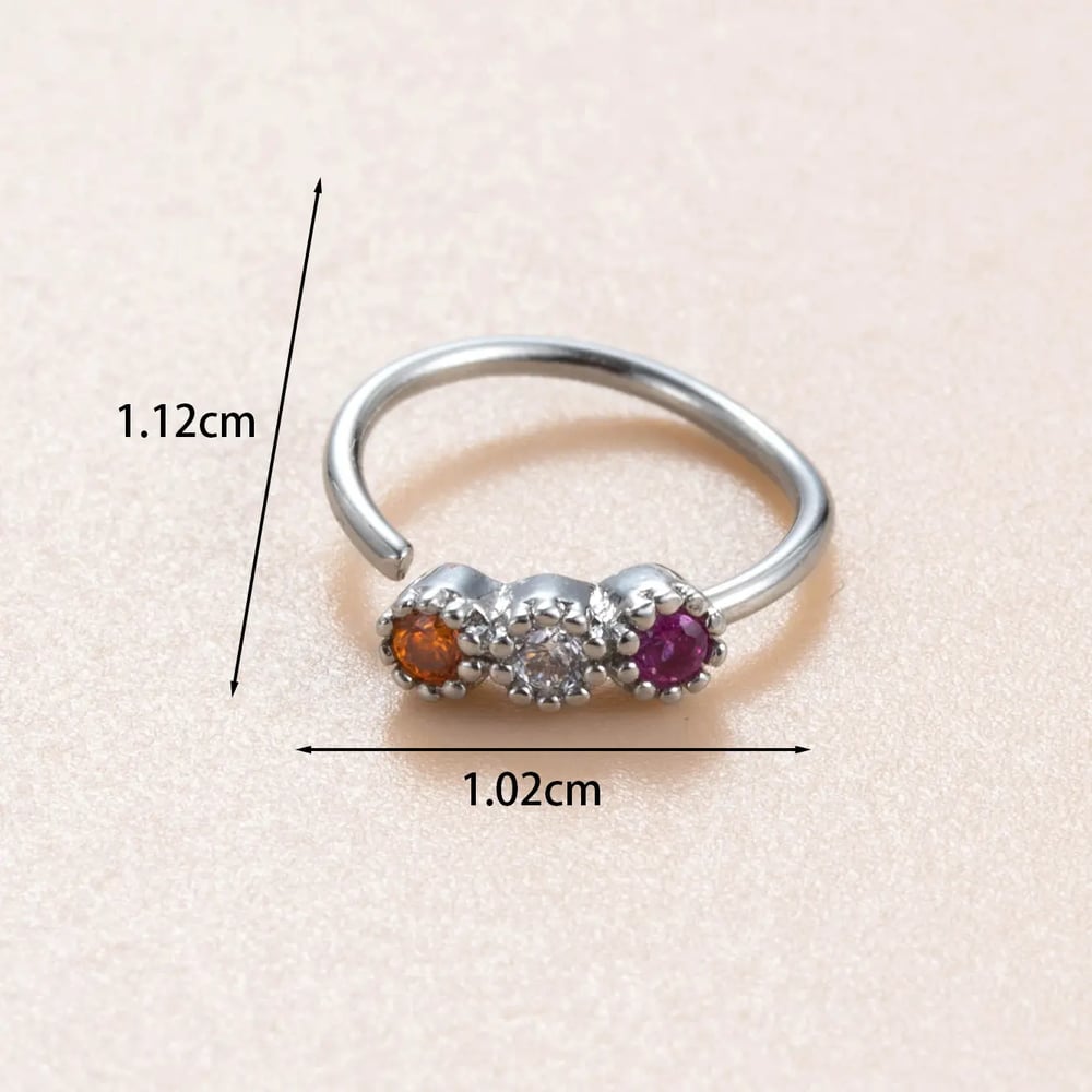 1 Piece Simple Series Simple Heart Copper No Plating Material Zircon Women Stud Earrings