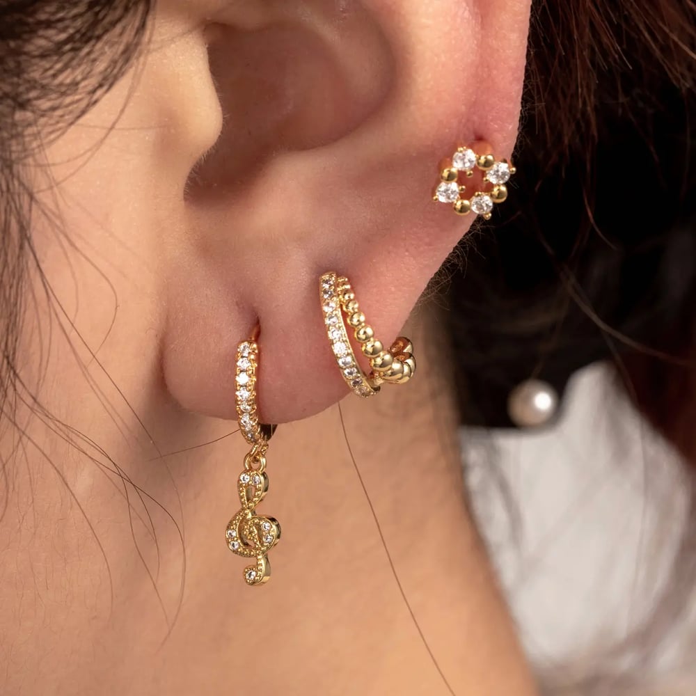 1 Piece Simple Series Simple Geometric Copper No Plating Material Zircon Women Stud Earrings Picture2