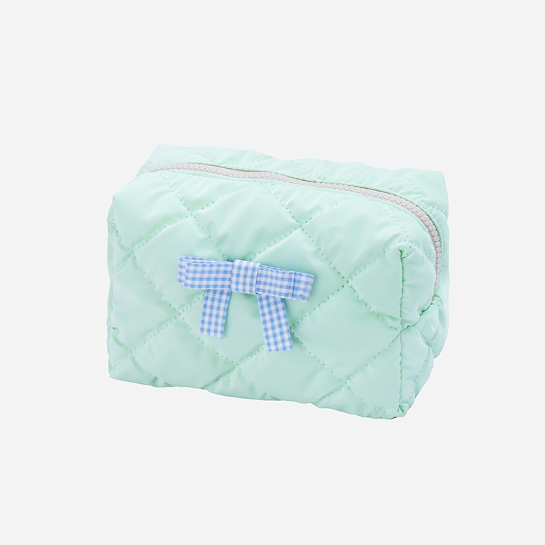 1 Piece Sweet Series Plaid Romantic Bow Knot Lightweight Women's Cosmetic Bags