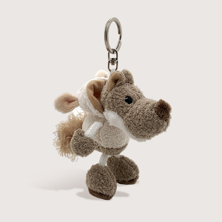 1 Piece Downy Series Natural Wolf Adorable Rayon Women's Bag Charms h5Picture4