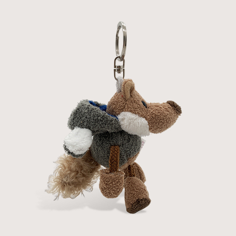 1 Piece Downy Series Natural Wolf Adorable Rayon Women's Bag Charms h5Picture3