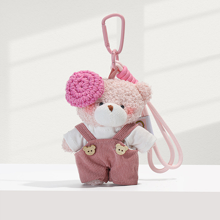 1 Piece Adorable Series Sweet Artist Bear Exquisite Rayon Women's Bag Charms h5Picture3