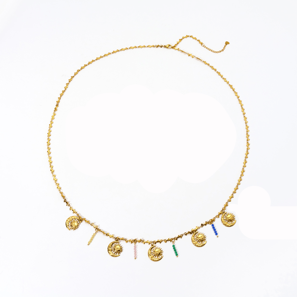 Beach Series Shell Pendants Stainless Steel Gold Color Women's Waist Cha