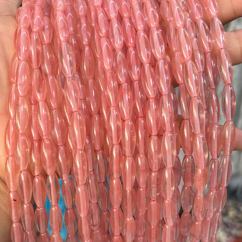 1 String Classic Oval Natural Stones Jewelry Beads(Bead Size:6mm*16mm) h5Picture3