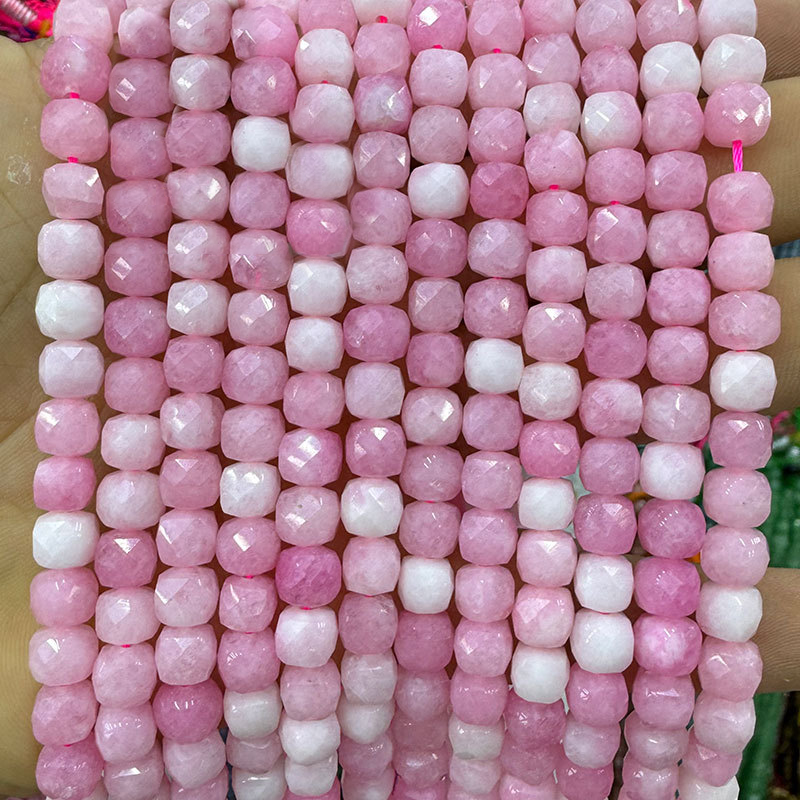 1 String Shining Series Daily Quadrate Natural Stone Jewelry Beads(DIA:8*8mm) Picture3