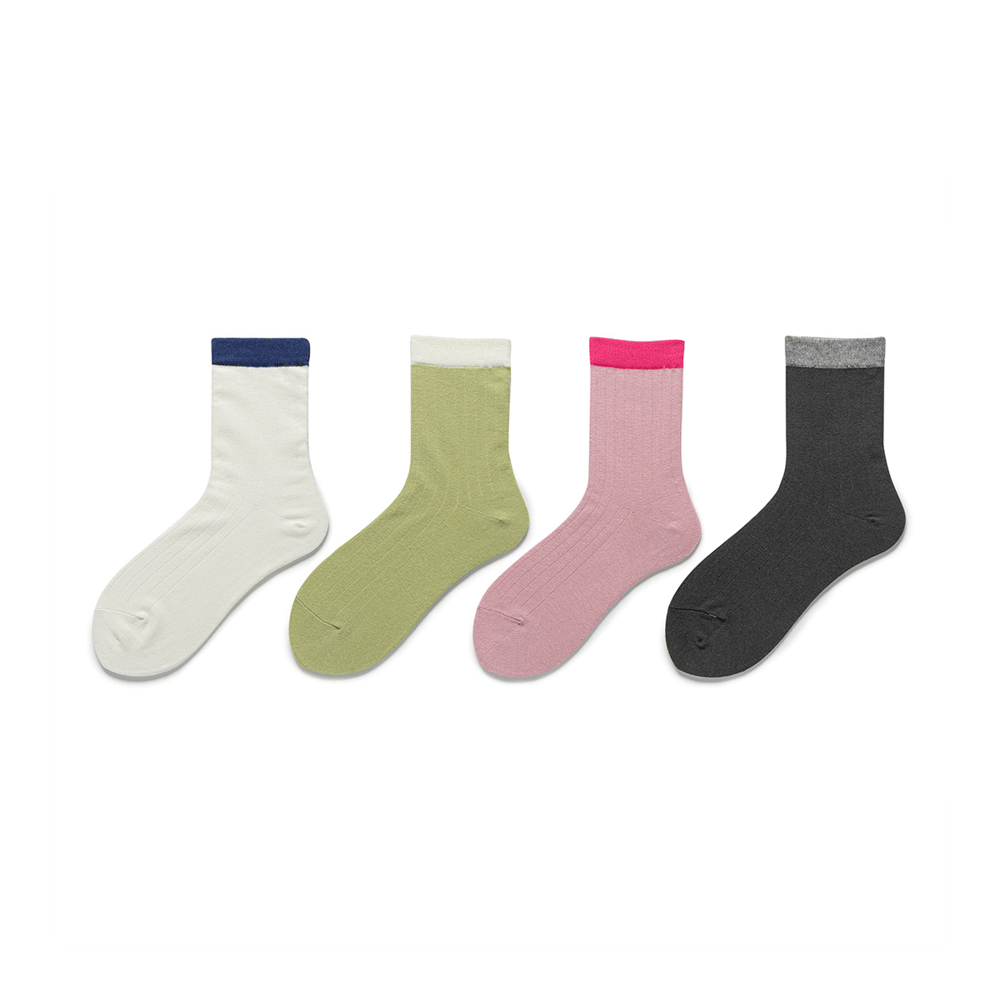 1 Pair Simple Cotton Women's Mid-Calf Socks h5Picture2