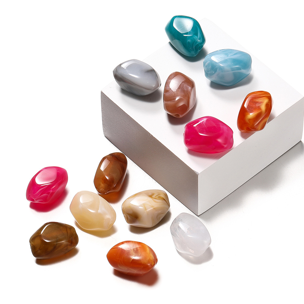 1 Bag of DIY Gradient Color Acrylic Jewelry Beads Picture2