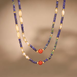 1 Piece Classic Series Elegant Beads Natural Stones Women's Beaded Necklaces h5 Picture7