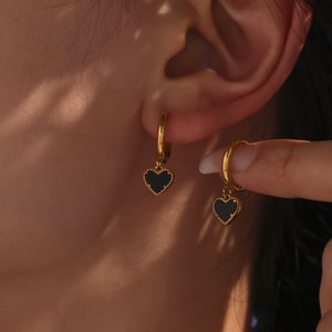 1 Pair Romantic Series Agate Stainless Steel Gold Color Women's Drop Earrings h5 Picture5