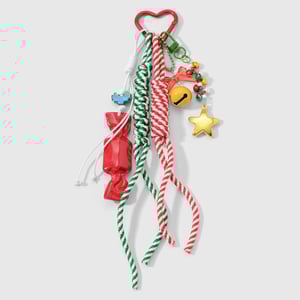 1 Piece Cute Heart Bow Knot Christmas Bag Charm h5