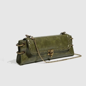 1 Piece Simple Series Retro Solid Color PU Women's Shoulder Bags h5 Picture2