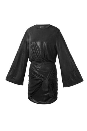 Woven Polyester Fiber Women's Mini Dress Elegant Tie-up h5 Picture2