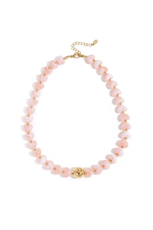 Statement necklace with heart-shaped beads h5 