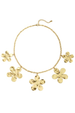 Stainless Steel Pendant necklaces Flower Casual Daily Simple Series Women's jewelry h5