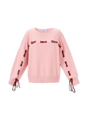 Knitted Viscose Women's Sweater Casual Color Clash h5 Picture10