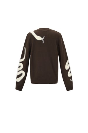 Gestrickte Polyesterfaser Damen Strickpullover Casual Farbkontrast h5 Bild3