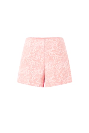 Shorts Femme en Fibre de Polyester Tissée Imprimé Floral Élégant h5