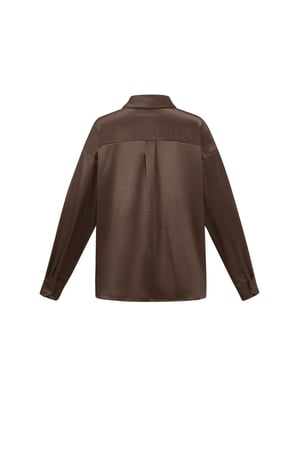 Woven Polyester Fiber Women's Blouse Casual Solid Color Basic h5 Picture3